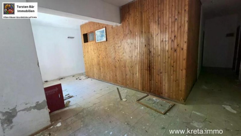 Agia Galini Kreta, Ag. Galini sanierungsbedürftiges Hotel - 19 Zimmer Gewerbe kaufen